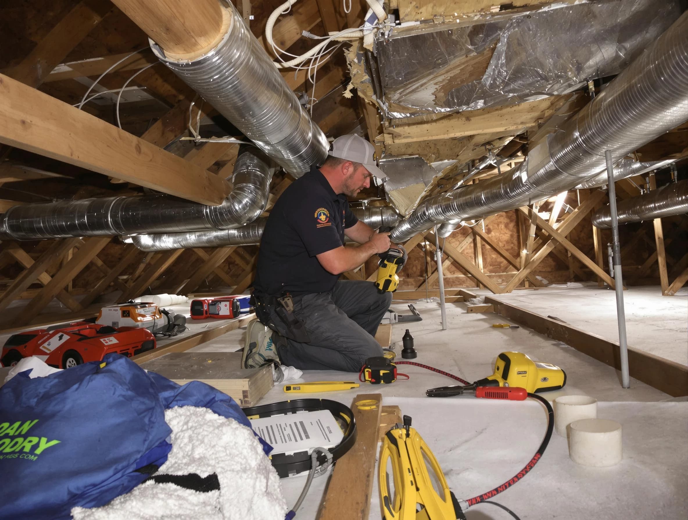 Professional air duct repair by Fullerton Air Duct Cleaning in Fullerton