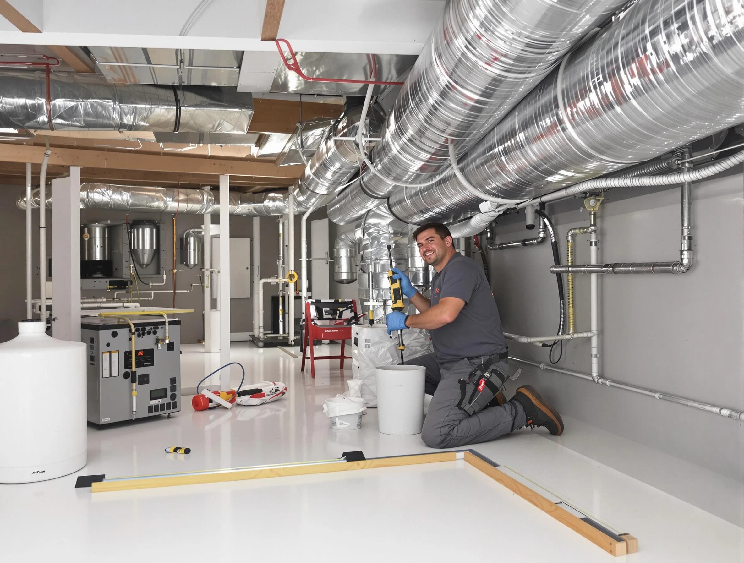 Professional duct sealing service by Fullerton Air Duct Cleaning in Fullerton